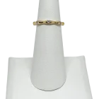 Anillo dorado de rodio