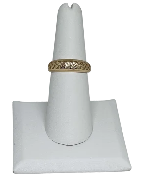 Anillo dorado de rodio