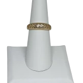 Anillo dorado de rodio