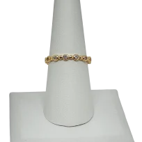 Anillo dorado de rodio con brillantito-gallery-0