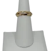 Anillo dorado de rodio con brillantitos-gallery-0