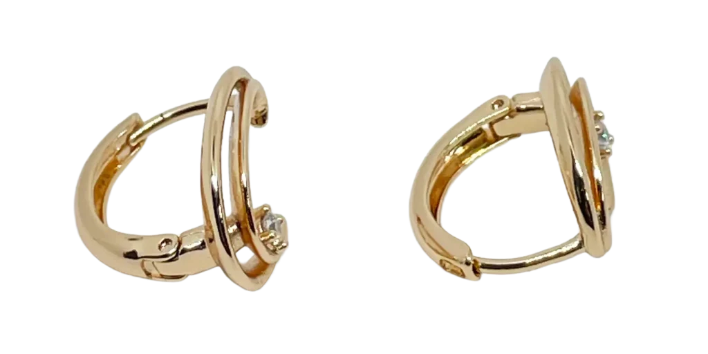 Arete dorado de rodio-gallery-0