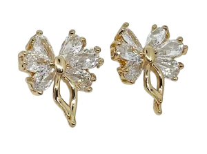 Aretes con brillantitos 1.4x1.5cm
