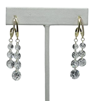 Aretes con brillantitos - chapa s925
