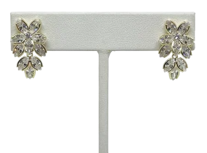 Aretes de flor-chapa s925