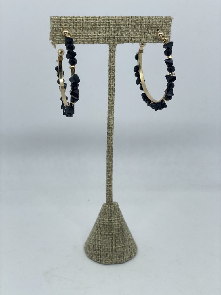 Argolla con piedras en dorado