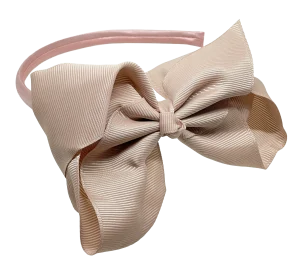 Diadema de tela con moña