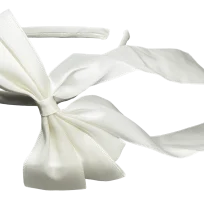 Diadema de tela con moña