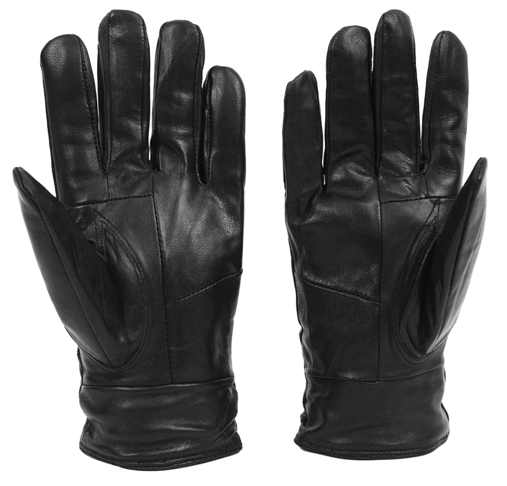 Guantes de cuero negro S/M-gallery-0