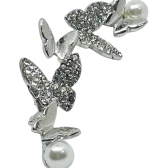 Prendedor de brillantes con mariposas