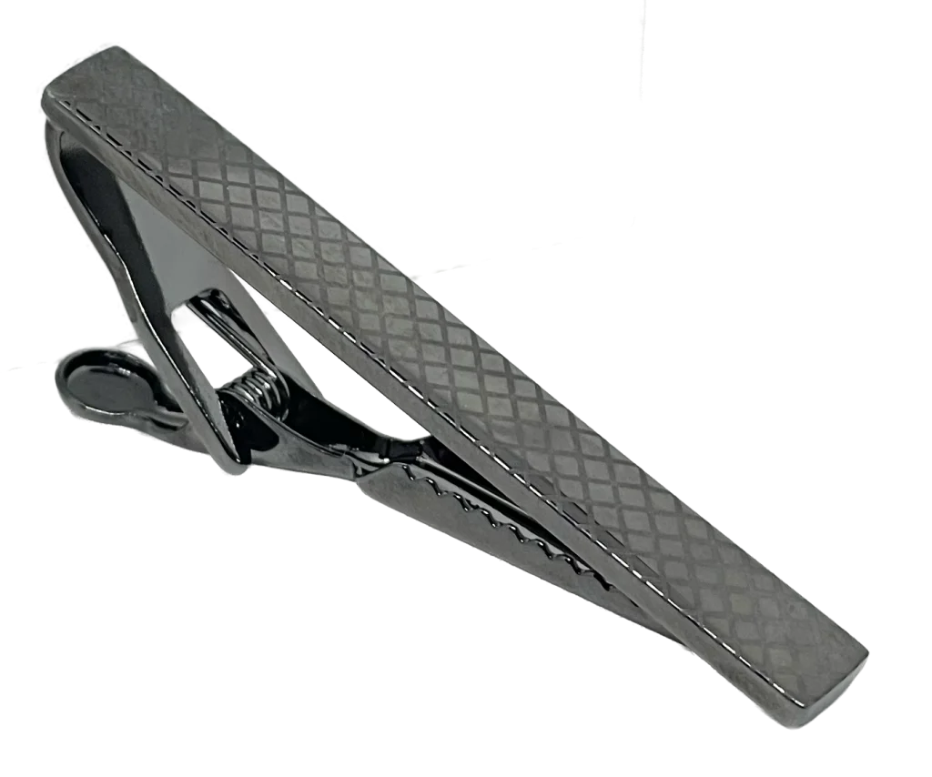 Prensa corbata gris de metal
