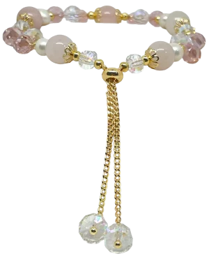 Pulsera ajustable de perla rosada-gallery-0