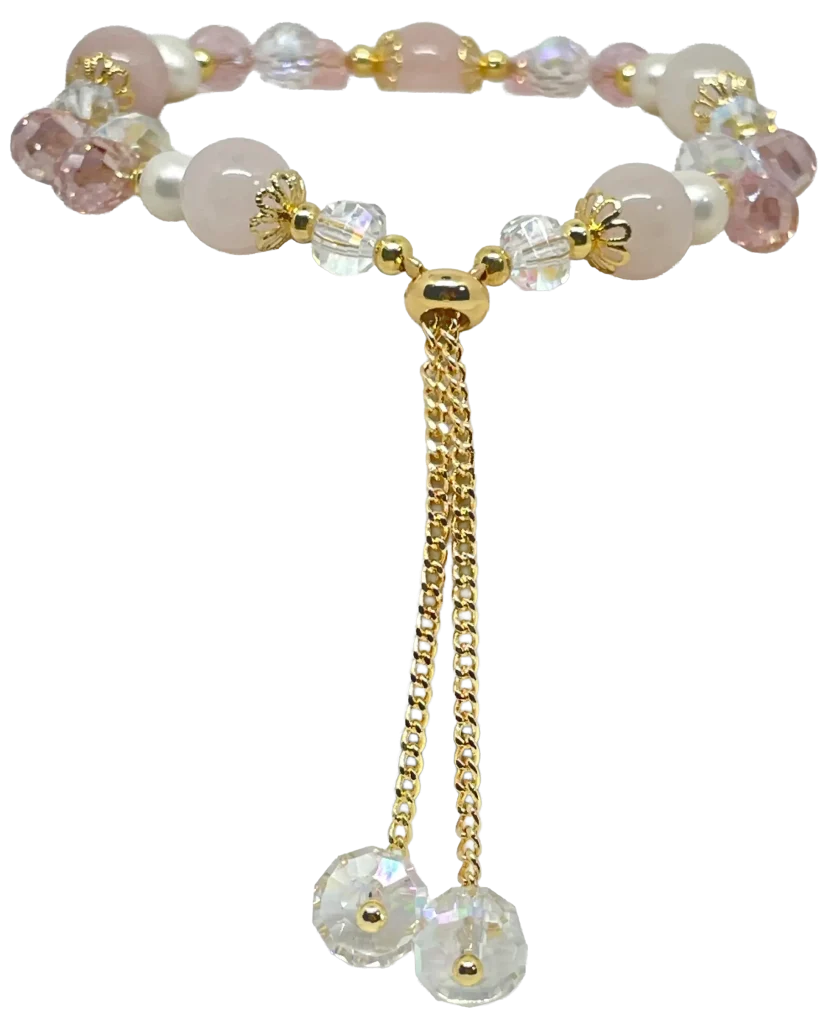 Pulsera ajustable de perla rosada-gallery-0