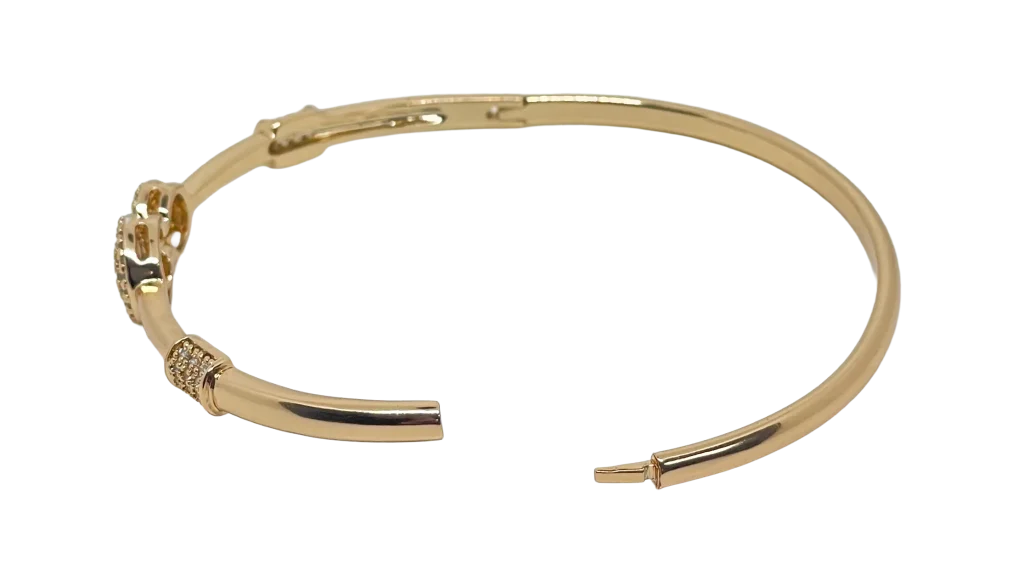Pulsera aro dorado de rodio-gallery-0