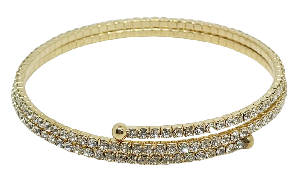 Pulsera con brillantitos flexible