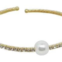Pulsera con brillantitos flexible