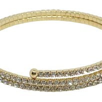 Pulsera con brillantitos flexible