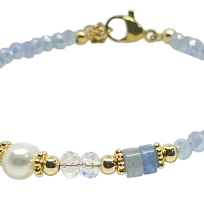 Pulsera de perla azul