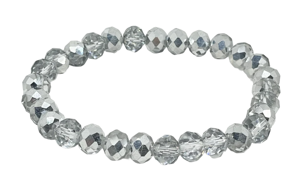 Pulsera de vidrio elástica