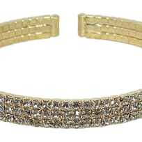 Pulsera flexible con brillantitos