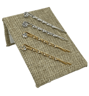 Rebajado - Set de ganchos sandinos con brillantitos