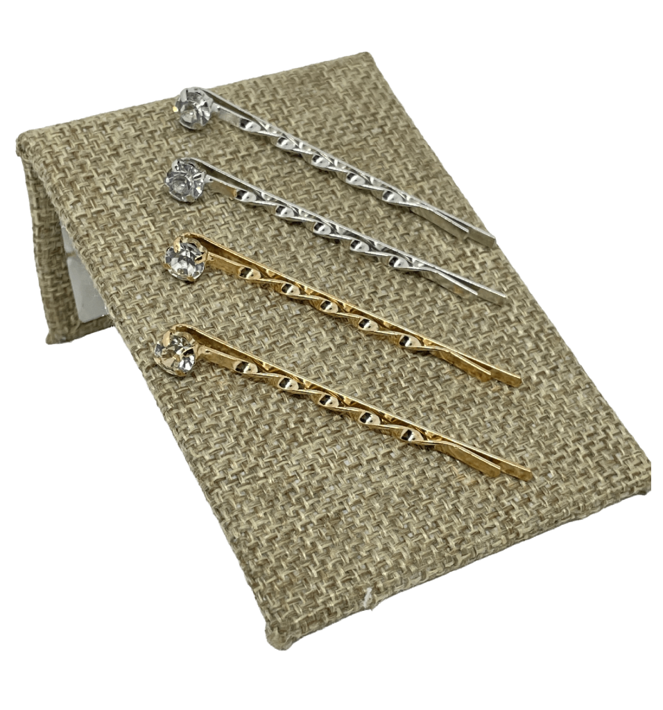 Rebajado - Set de ganchos sandinos con brillantitos