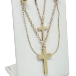 Set de collar y aretes con cruces
