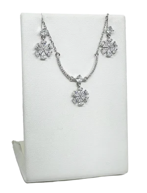 Set de collar y aretes de brillantitos