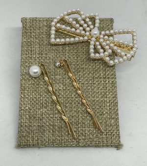 Set de ganchos sandinos con perla