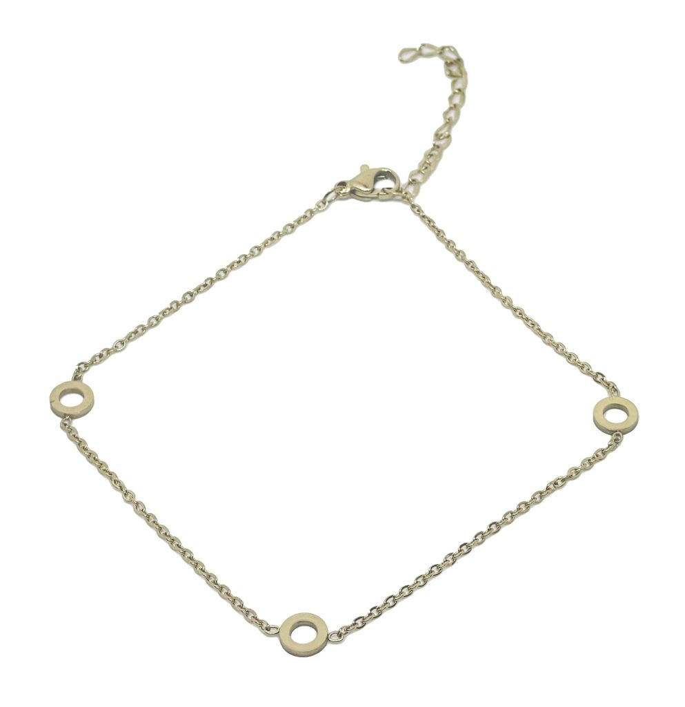 Tobillera de acero inoxidable