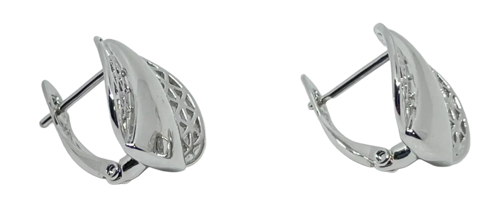 Arete Plateado de Rodio-gallery-0