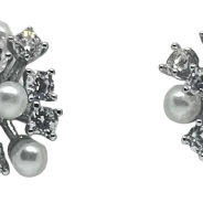 Arete con brillantitos-S925