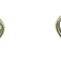 Arete dorado con brillantito-S925