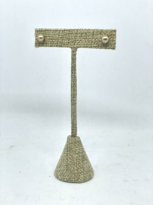 Aretes de perla champagne