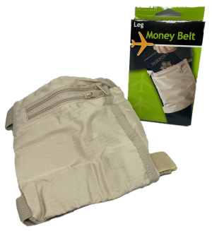 Estuche de viaje beige para el pasaporte