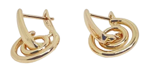 Aretes de rodio dorados-gallery-0