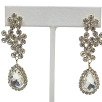 Aretes de Brillantitos dorados