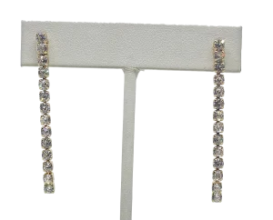 Aretes de brillantitos dorados