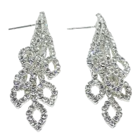 Aretes de brillantitos plateados-gallery-0
