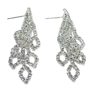 Aretes de brillantitos plateados-gallery-0