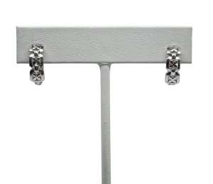 Aretes plateados de rodio-gallery-0