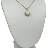 Collar dorado con dije de perla-gallery-0