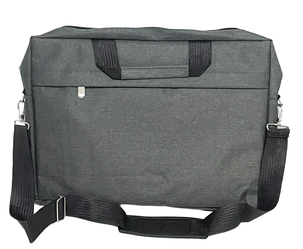 Portafolio gris de tela