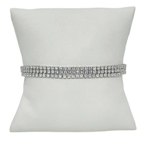 Pulsera de 3 hilos con brillantitos