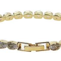 Pulsera dorada con brillantitos-gallery-0