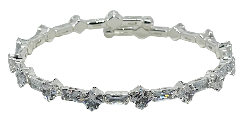 Pulsera flexible con brillantitos