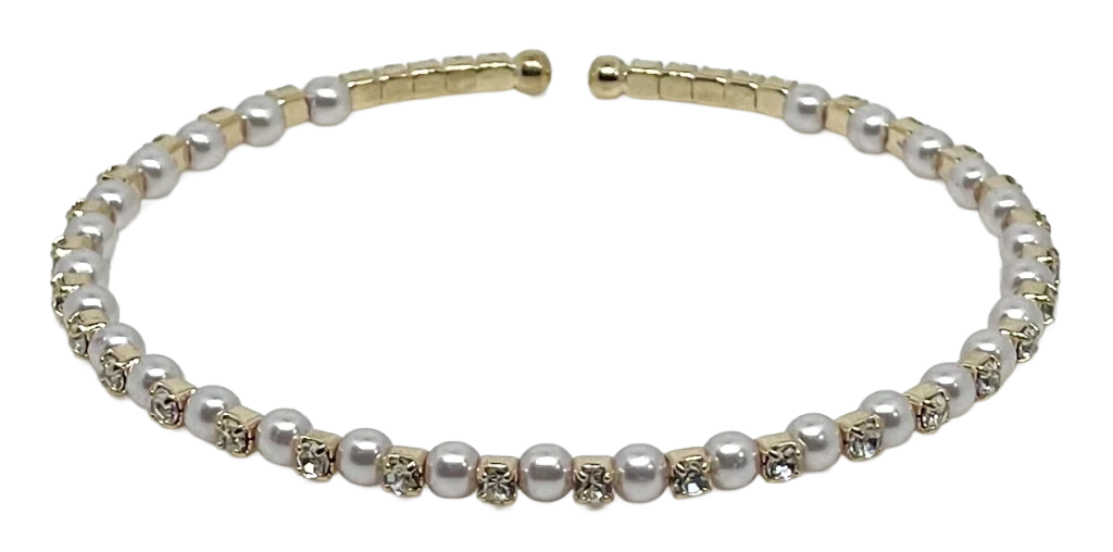 Pulsera flexible con brillantitos