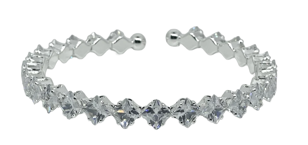 Pulsera flexible con brillantitos