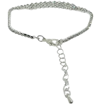 Pulsera plateada con brillantitos-gallery-0