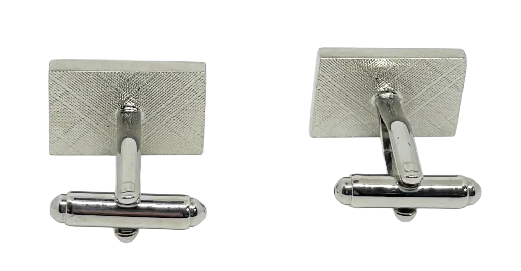 Mancuernillas plateadas de metal-gallery-1